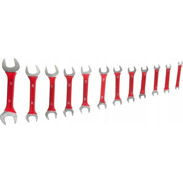 Silver KLUCZE PŁASKIE DWUSTRONNE 12szt. /SILVER 6-32mm