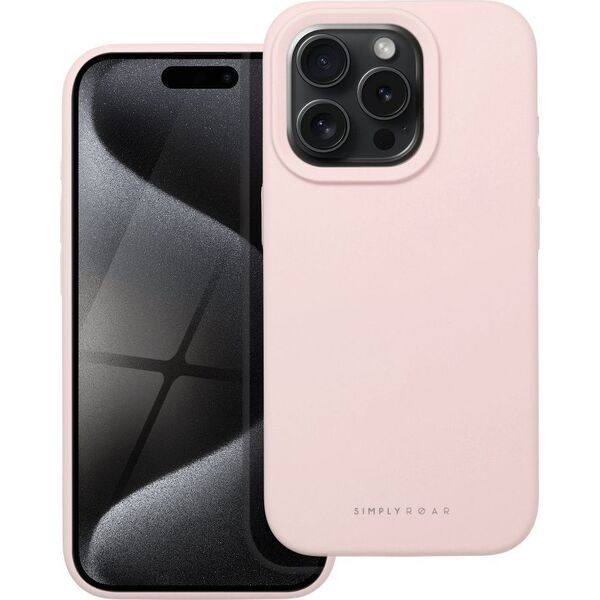 ROAR Futerał Roar Cloud-Skin - do iPhone 15 Pro Jasnoróżowy