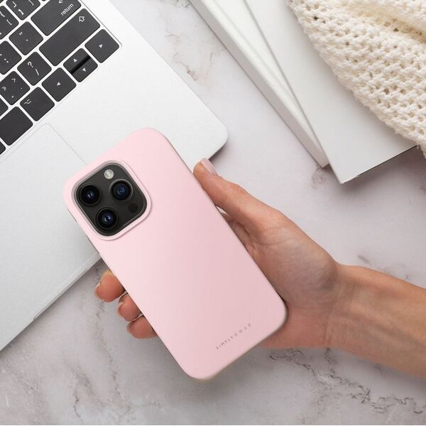 ROAR Futerał Roar Cloud-Skin - do iPhone 15 Pro Jasnoróżowy
