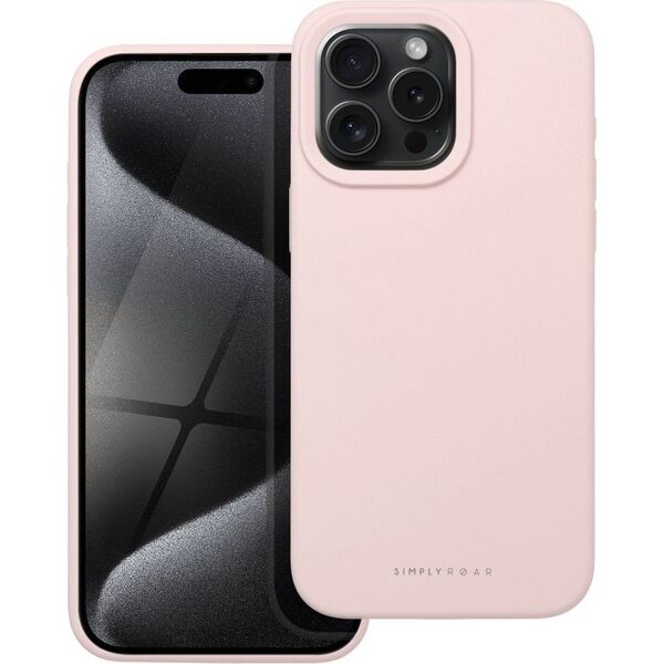 ROAR Futerał Roar Cloud-Skin - do iPhone 15 Pro Max Jasnoróżowy