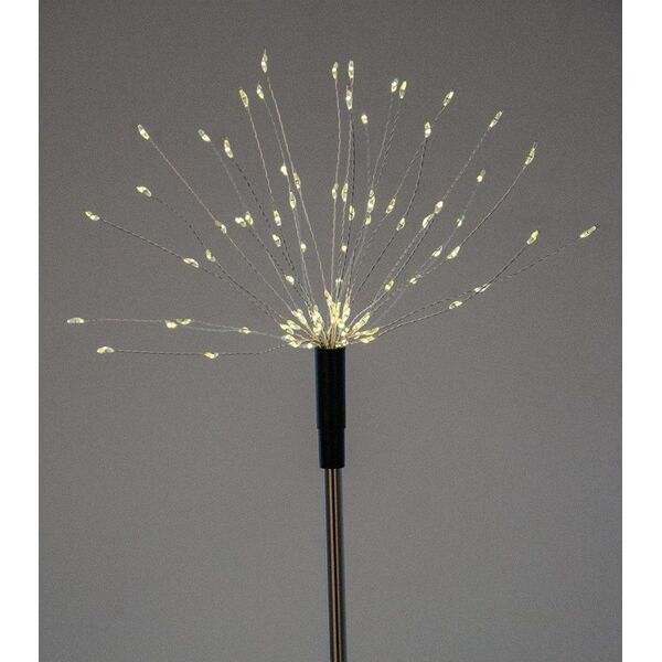 Saska Garden Lampa solarna dmuchawiec Firework 90LED Inox