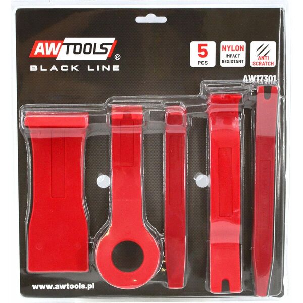 AWTools AWTOOLS ZESTAW ŚCIĄGACZY DO TAPICERKI NYLON 5cz . AW17301