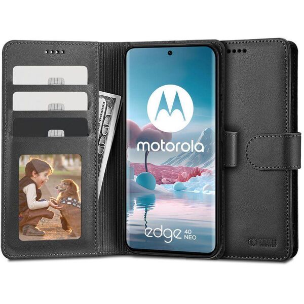 Case MOTOROLA EDGE 40 NEO Tech-Protect Wallet black 9319456606683