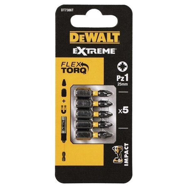 Dewalt końcówki torx 25mm ph3 /5szt/