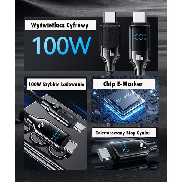 Ładowarka Usams USAMS HX Series 100W PD