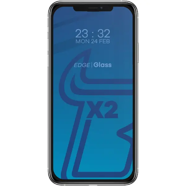 Bizon Glass Edge CF tempered glass - [2 PACK] + lens protection Apple iPhone 11 Pro Max black