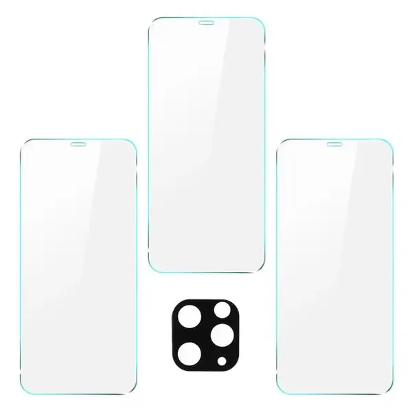 Bizon Glass Clear tempered glass - 3 pcs. + lens glass Apple iPhone 11 Pro Max