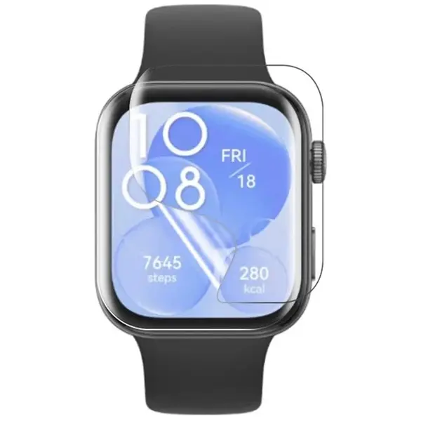 Bizon Glass Watch Hydrogel Huawei Watch Fit 3 [2 PACK]
