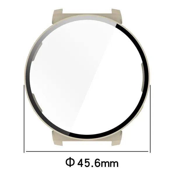 Bizon Case+Glass Watch Huawei Watch GT 5 Pro 42 mm beige