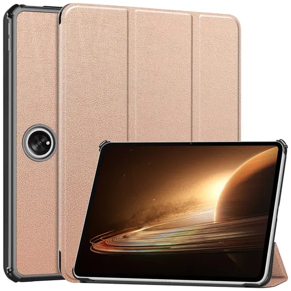 Bizon Case Tab Croc Oppo Pad 2 / OnePlus Pad rose gold