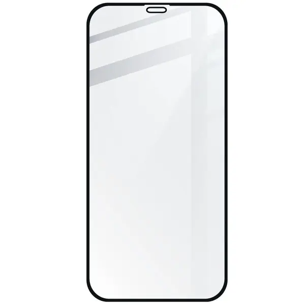 Bizon Glass Edge CF tempered glass - [2 PACK] + lens protection Apple iPhone 12 Pro black