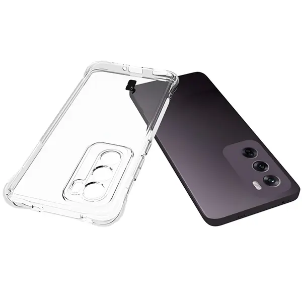 Bizon Case Clear Pack flexible case + 2x screen film Oppo Reno12 clear