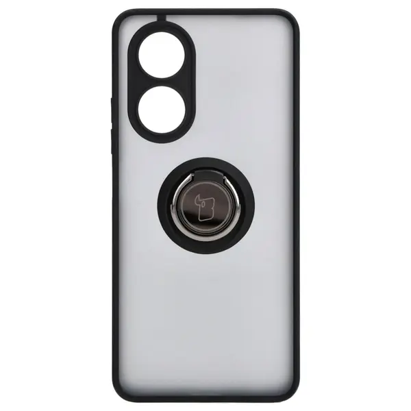 Bizon Case Hybrid Ring Oppo A58 4G smoky with a black frame