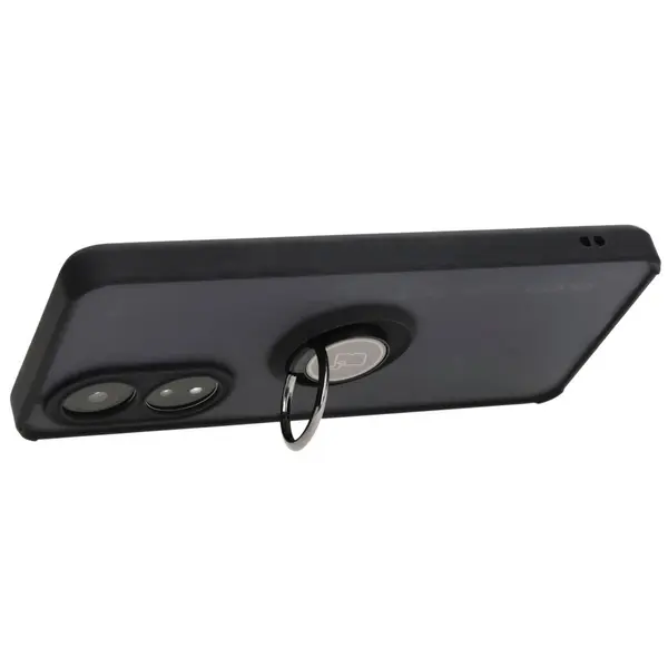 Bizon Case Hybrid Ring Oppo A58 4G smoky with a black frame