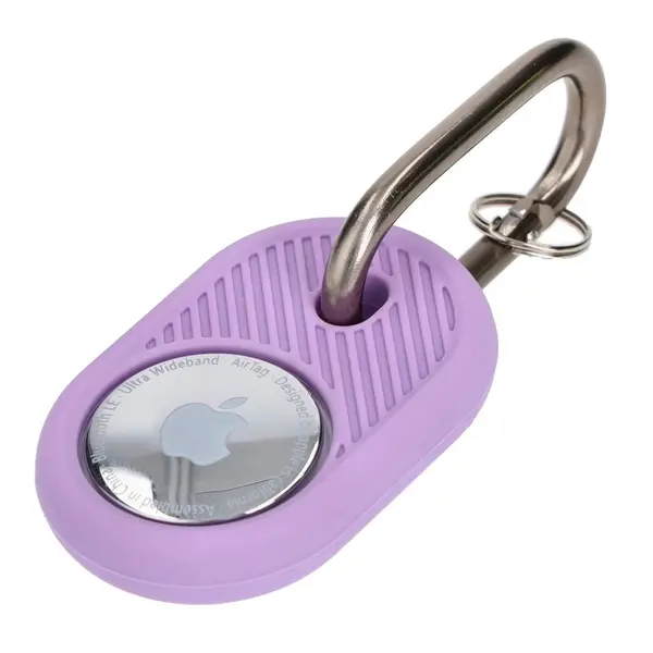 Bizon Case Locator Travel Apple AirTag purple
