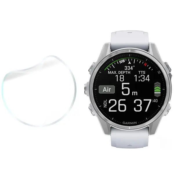 Bizon Glass Watch Hydrogel Garmin Fenix 8 AMOLED 43 mm [2 PACK]