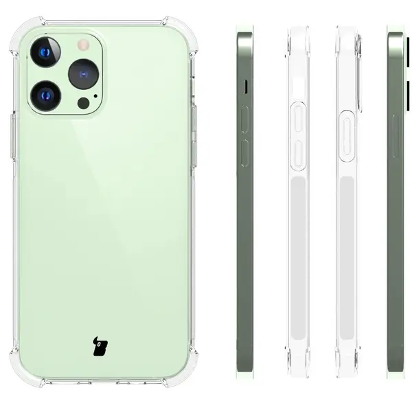 Bizon Case Clear Pack case + 2x screen glass + lens glass Apple iPhone 13 Pro clear