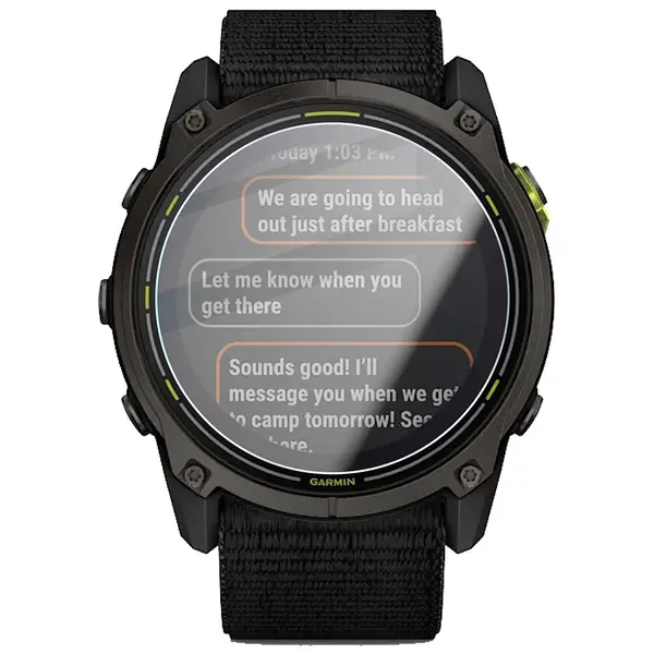 Bizon Glass Watch Clear Garmin Enduro 3