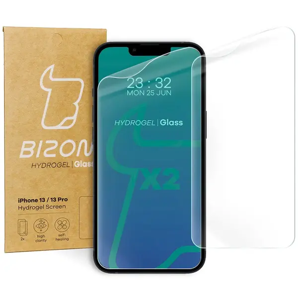 Bizon Glass Hydrogel Apple iPhone 13 / 13 Pro [2 PACK]