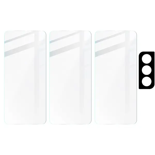 Bizon Glass Clear tempered glass - 3 pcs. + lens glass Samsung Galaxy S21 FE