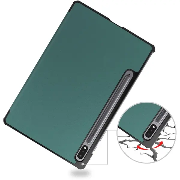Bizon Case Tab Croc Samsung Galaxy Tab S8 Plus / S7 Plus dark green