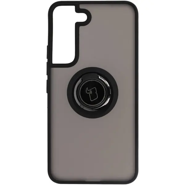Bizon Case Hybrid Ring Samsung Galaxy S22 smoky with a black frame