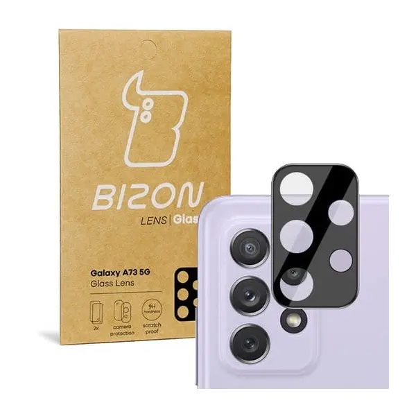 Bizon Glass Lens Samsung Galaxy A73 5G [2 PACK]