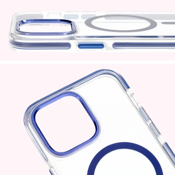 Bizon Case Marco Apple iPhone 14 Pro Max clear with blue frame