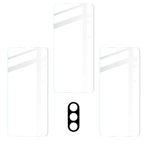 Bizon Glass Clear tempered glass - 3 pcs. + lens glass Moto E20