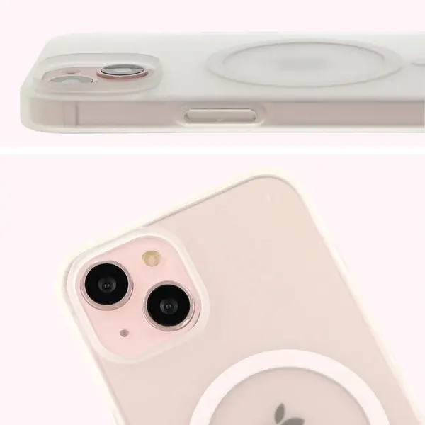 Bizon Case MatteO Apple iPhone 14 / Phone 13 transparent with a transparent frame