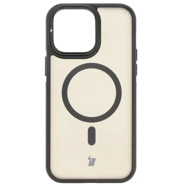 Bizon Case Eclipse Apple iPhone 14 Pro Max smoky with a black frame