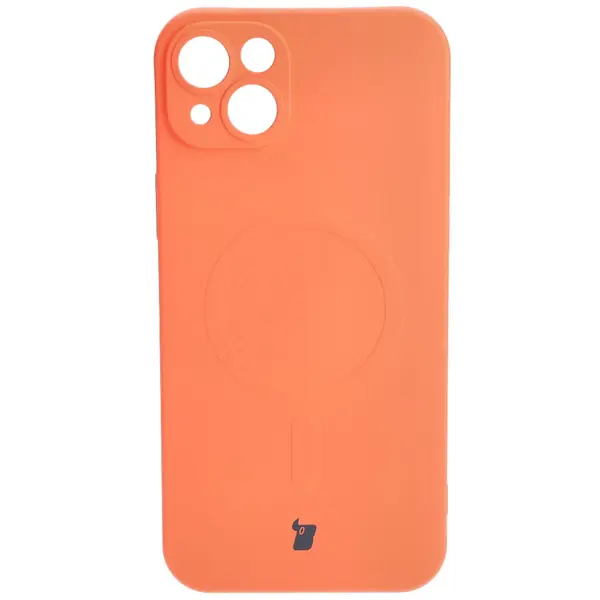 Bizon Case Silicone Magnetic Apple iPhone 14 Plus carrot