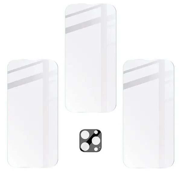 BIZON 3x screen glass + camera glass Apple iPhone 14 Pro