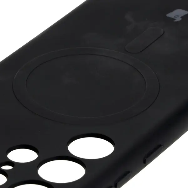 Bizon Case Silicone Magnetic Samsung Galaxy S23 Ultra black