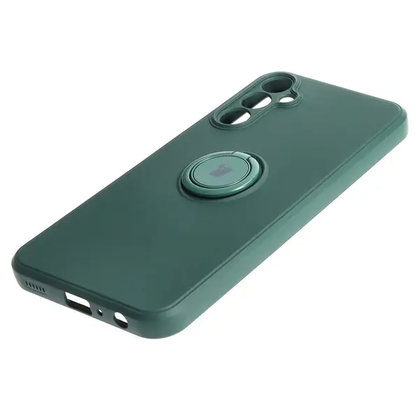 Bizon Case Silicone Ring Sq Samsung Galaxy A24 dark green
