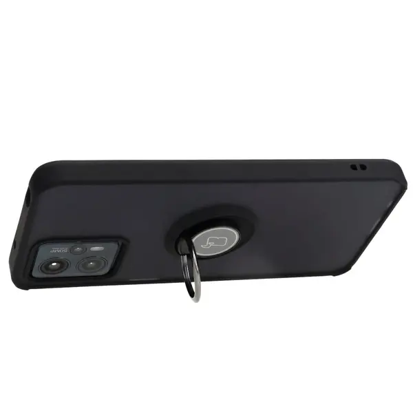 Bizon Case Hybrid Ring Motorola Moto G13 / G23 / G53 5G smoky with a black frame