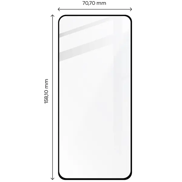 Bizon Glass Edge 2 Moto G13 / G23 / G53 5G black