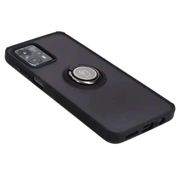 Bizon Case Hybrid Ring Motorola Moto G13 / G23 / G53 5G smoky with a black frame