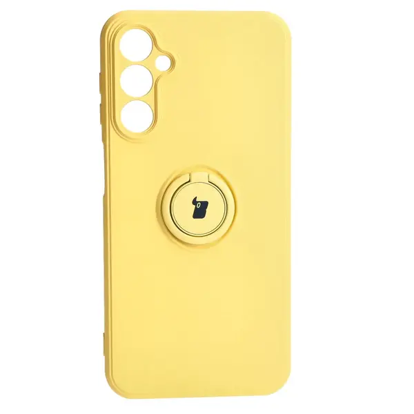 Bizon Case Silicone Ring Sq Samsung Galaxy A24 yellow