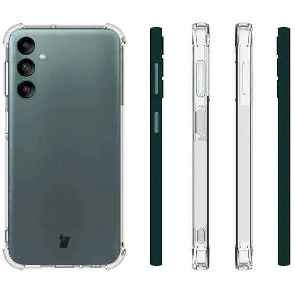 Bizon Case Clear Pack case + 2x screen glass + lens glass Samsung Galaxy A24 clear