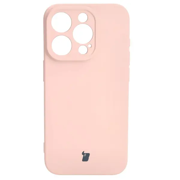 Bizon Case Silicone Apple iPhone 15 Pro light pink