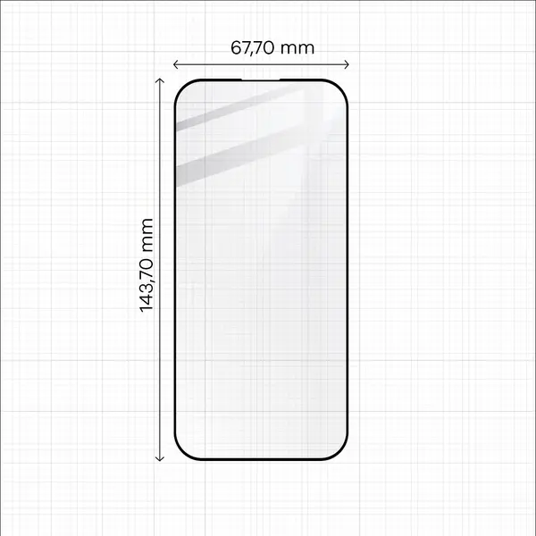 Bizon Glass Edge 2 Apple iPhone 15 Pro black