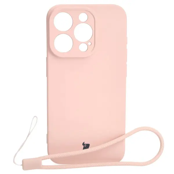 Bizon Case Silicone Apple iPhone 15 Pro light pink