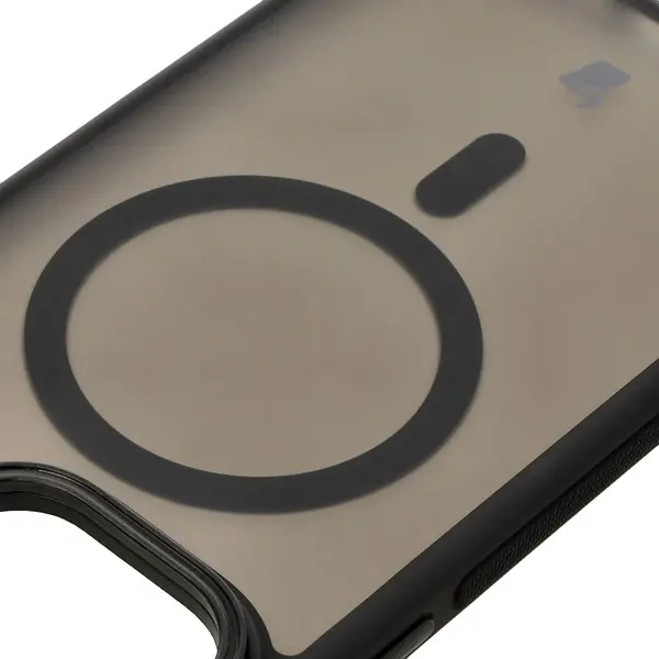 Bizon Case Eclipse Apple iPhone 15 Pro Max smoky with a black frame