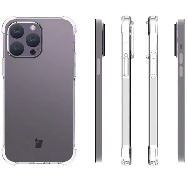 Bizon Case Clear Pack Apple iPhone 15 Pro Max clear