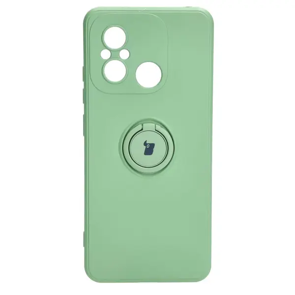 Bizon Case Silicone Ring Sq Xiaomi Redmi 12C light green