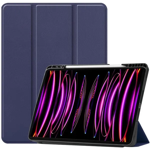 Bizon Case Tab Lizard Apple iPad Pro 12.9 2022/2021/2020/2018 navy blue