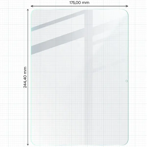 Bizon Glass Tab Clear Apple iPad 10 10.9 2022 [2 PACK]