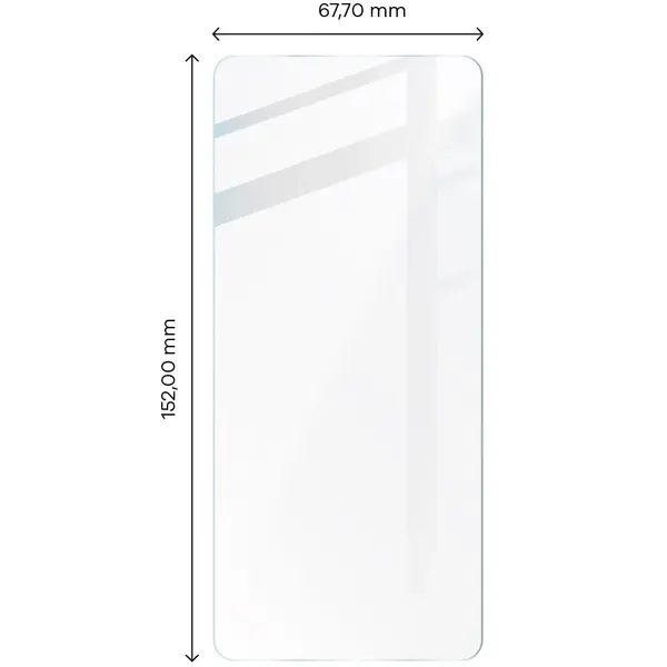 BIZON Clear 3x screen glass + camera glass Redmi Note 12S