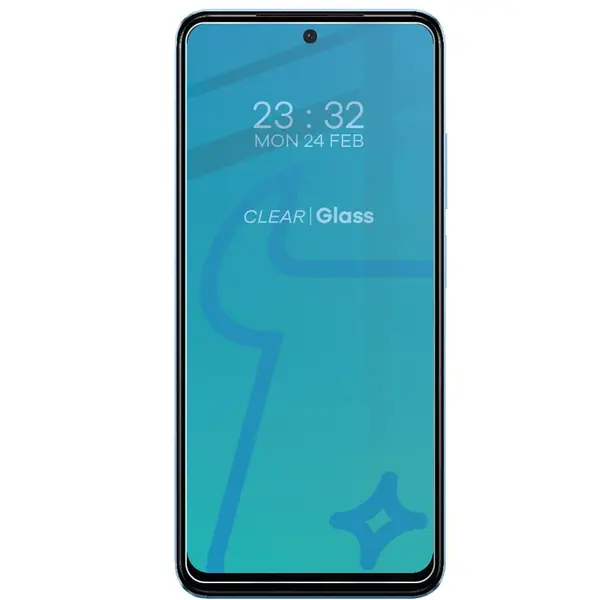 BIZON Clear 3x screen glass + camera glass Redmi Note 12S